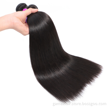 wholesale frontal custom wigs 100% Human hair extension bundle cutical aligned raw brazilian hair Straight Hair Bundles